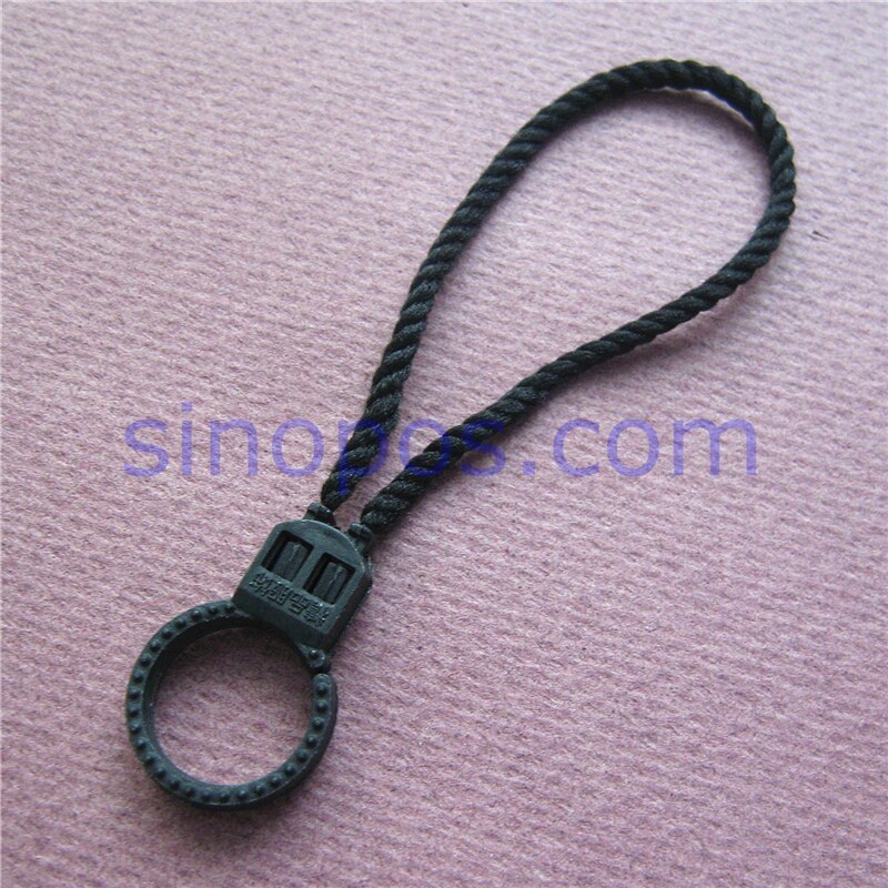 Novel Gesp Hangtag Seal, split ring zware string cord purse bag bagage opknoping touw loop lock kleren jeans prijskaartje draad