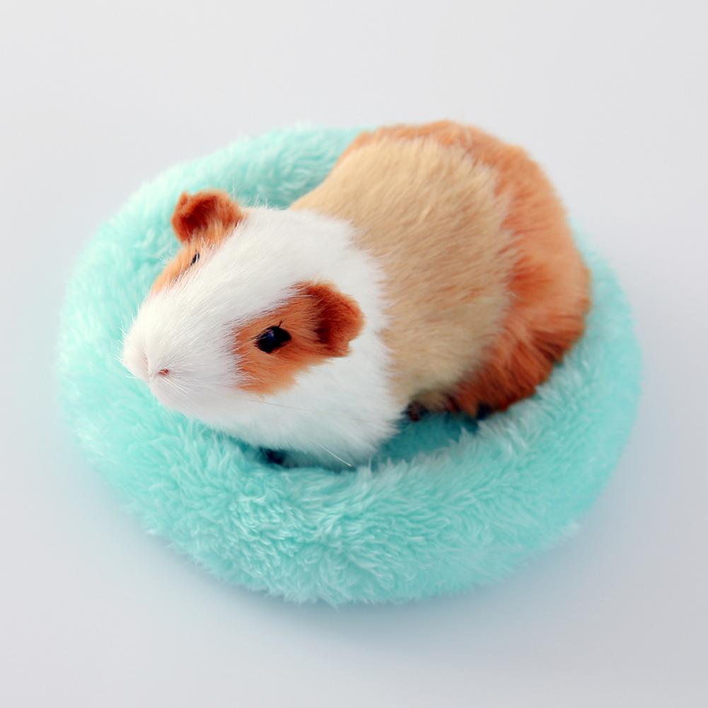 Hamsterbädd rund hamsterbädd sovmatta söt husdjurssoffa hamsterbo smådjur mjuk kudde för igelkott ekorre möss