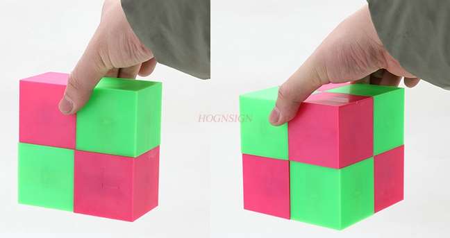 Sussidi didattici della matematica Della Scuola Primaria Matematica Magnetico 5 cubo cubo cubo Geometria Tre vista Insegnamento