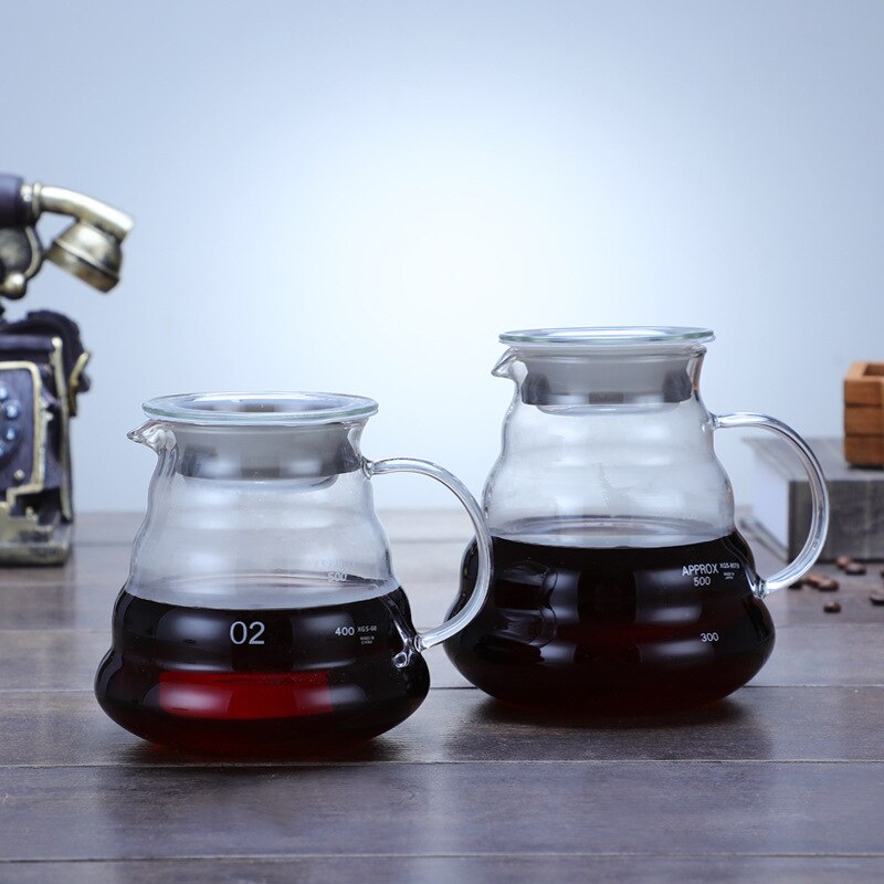 High-Temperature Resistant 600ml Resistant Glass Coffee Maker Coffee Pot Espresso Coffe Machine
