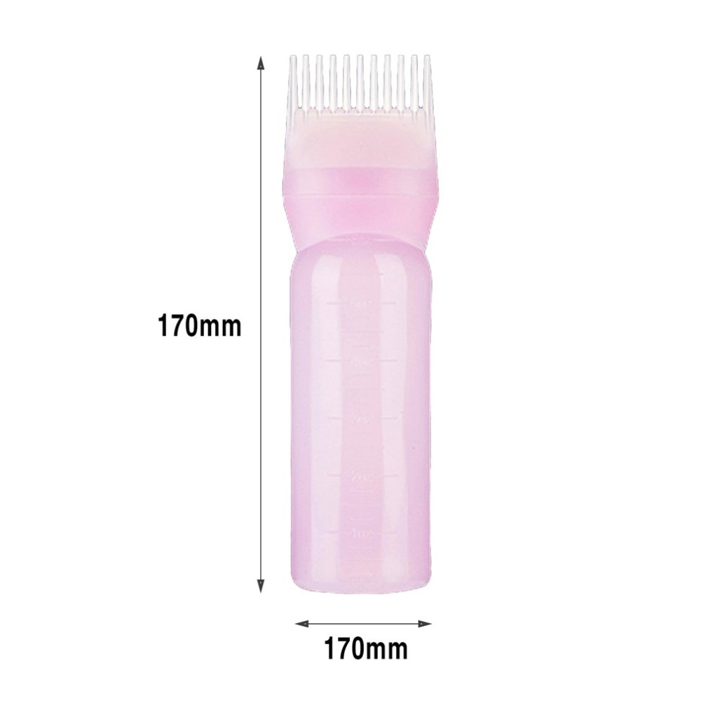 120ml hårfarge flasker applikator kam børste dispenser sett skala klemme flaske hår solon hjemfarging farging bruk