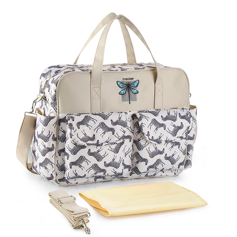 Baby Diaper Bags Maternity Bag Waterproof Messenger Printed Wet Dry Diaper Bag Baby Care Travel Stroller Bags: 5