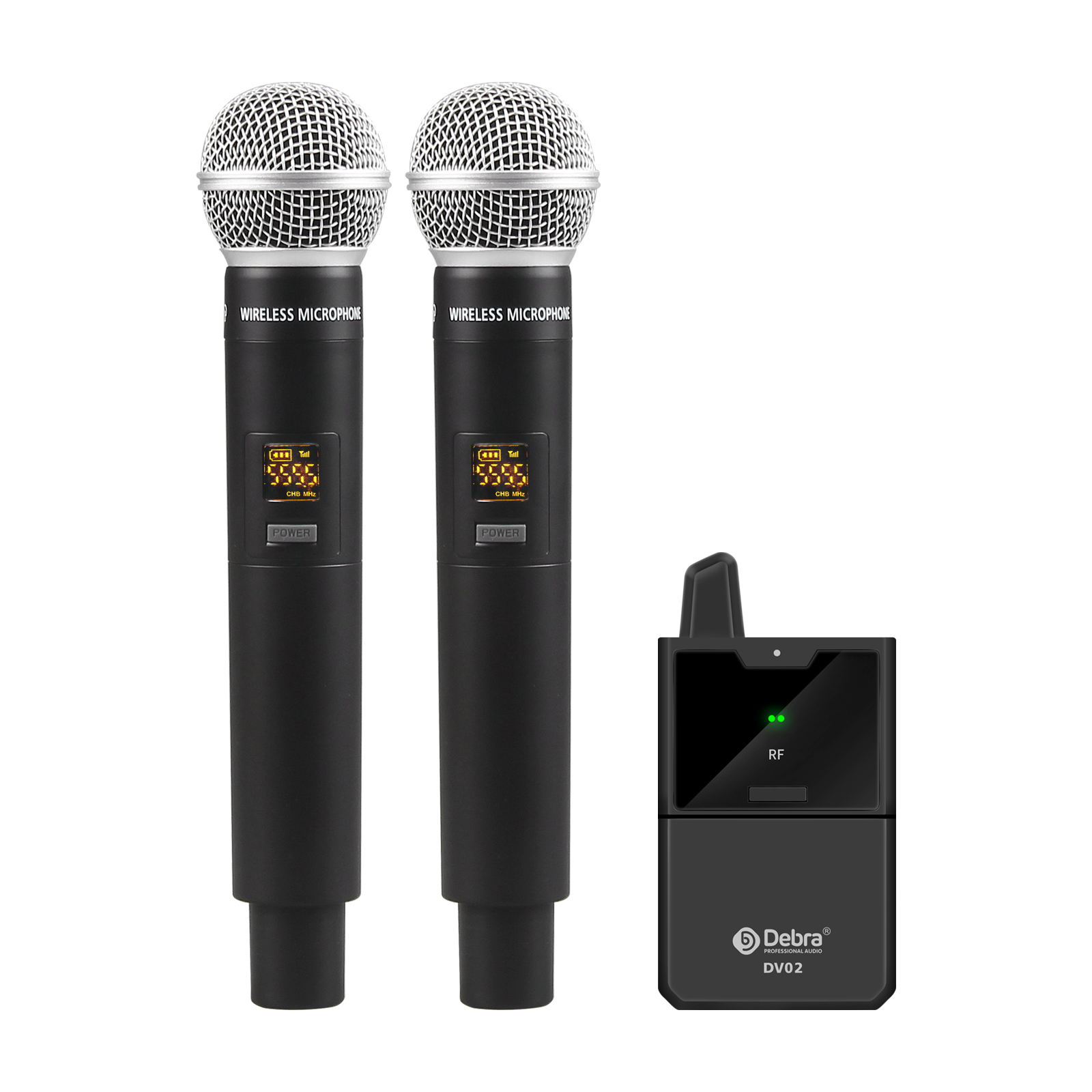 DV-01/02 Sistema de micrófono inalámbrico con micrófono Lavalier UHF con micrófono Lavalier, estabilidad de señal UHF, para cámaras DSLR: Morado