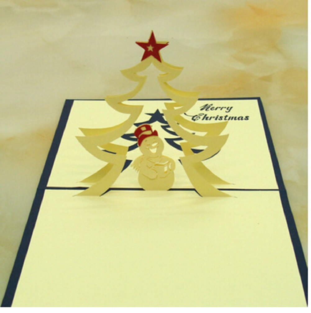 3D Pop Up Greeting Card Handmade Happy Birthday Merry Christmas Card: 17