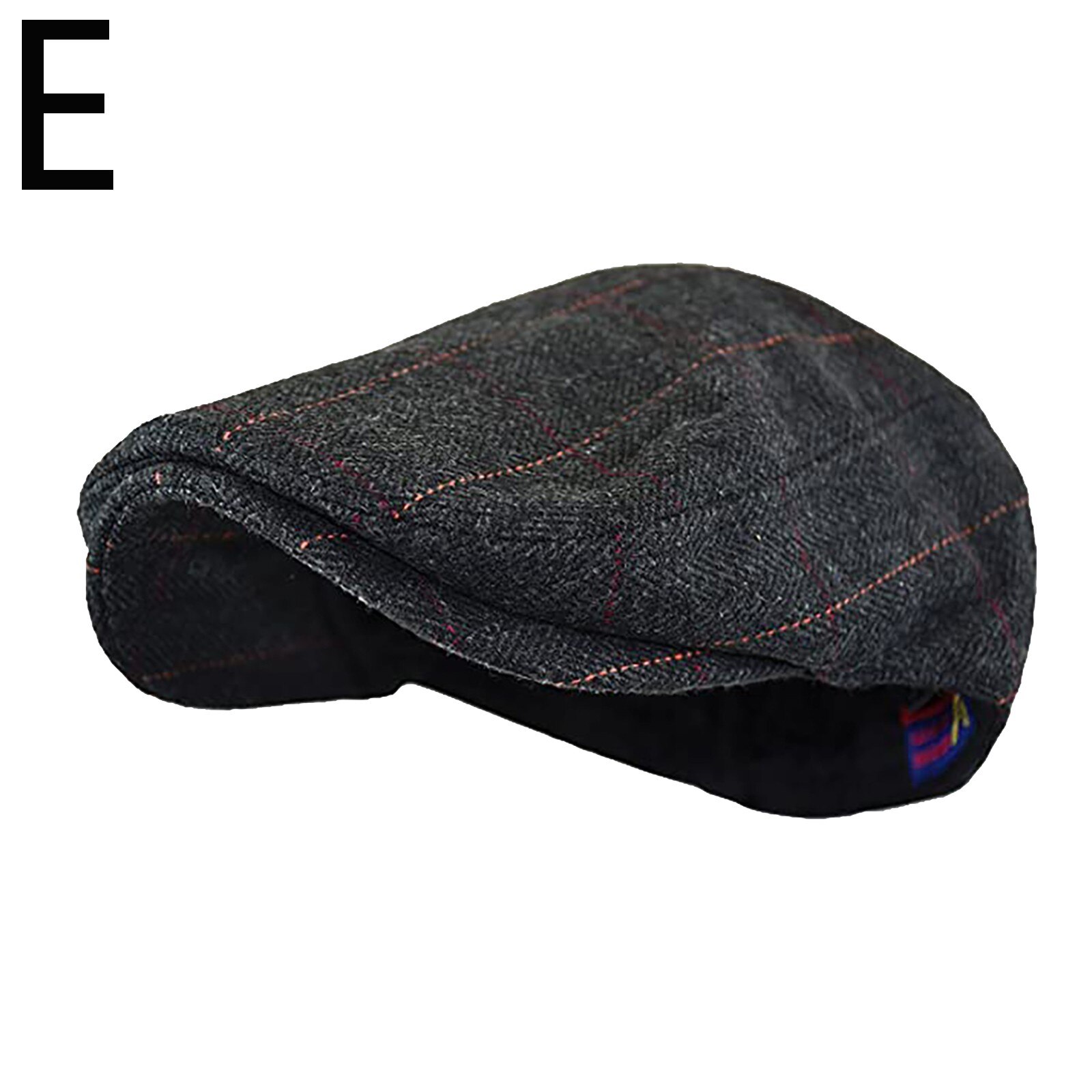 Rutig basker hatt klassisk retro casul andnings hattar män och kvinnor universal keps utomhus fritid sport komfort beret #yj: E
