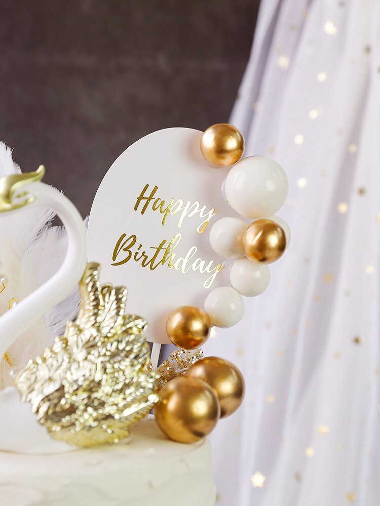 1 Paar Romantische Kroon Zwaan Taart Topper Flamingo Cake Dessert Bakken Decor Ornament Verjaardag Bruidstaart Decoratie Benodigdheden