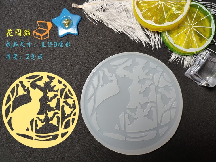 Transparent Silicone Mould Resin Decorative Craft DIY Butterfly Cat Deer Snowflake Candy Type epoxy resin molds for jewelry