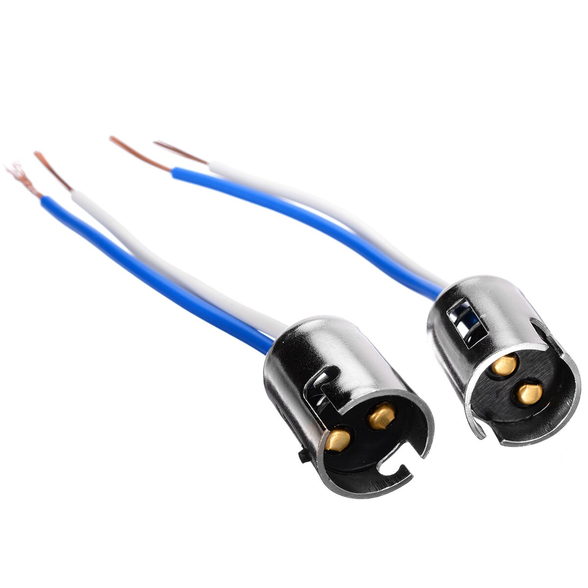 Car Electronics Parts 2pcs Bay15d 1157 Bulb Socket Connector Bayonet Car Tail Brake Bulb Extension Wire Harness Socket
