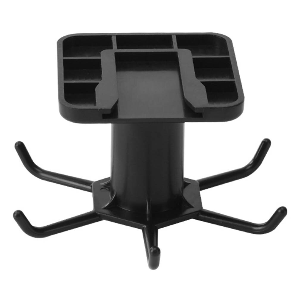 360 Rotation Plastic Hook Universal Utensils Holder Hanger Retractable Storage Shelf Save Room Organizer Hole Free Hooks: Black
