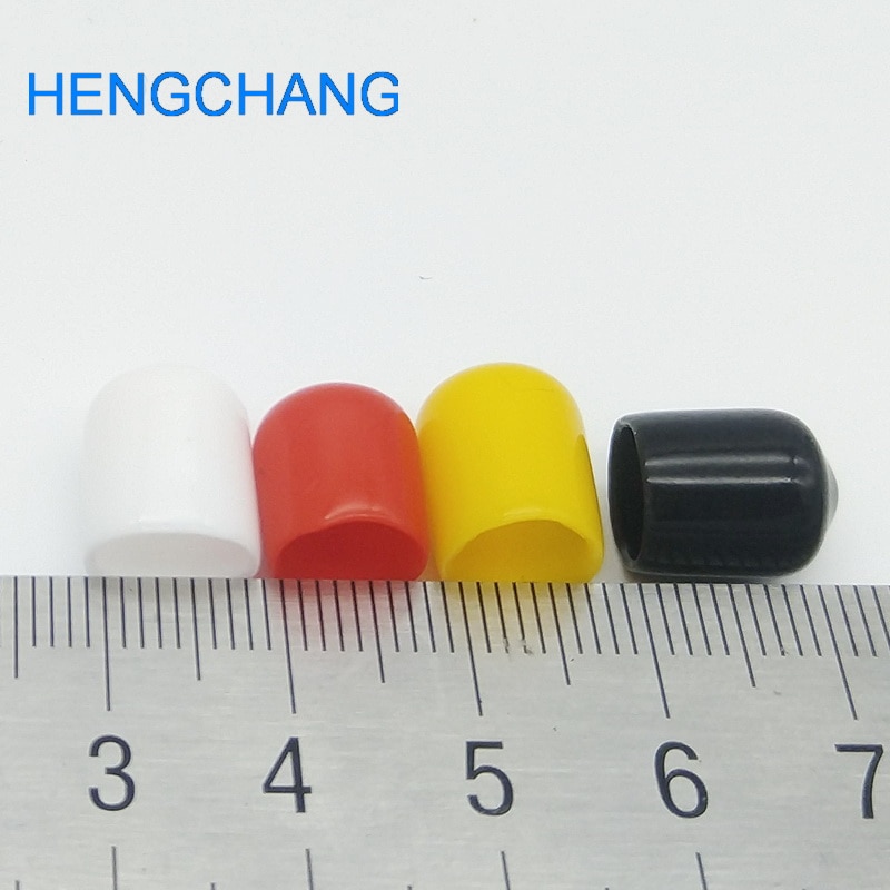 8mm inner diameter protective cover Rubber Covers Dust Cap for metal tubes Hose End Cap Screw Thread Protector Cover 100pcs