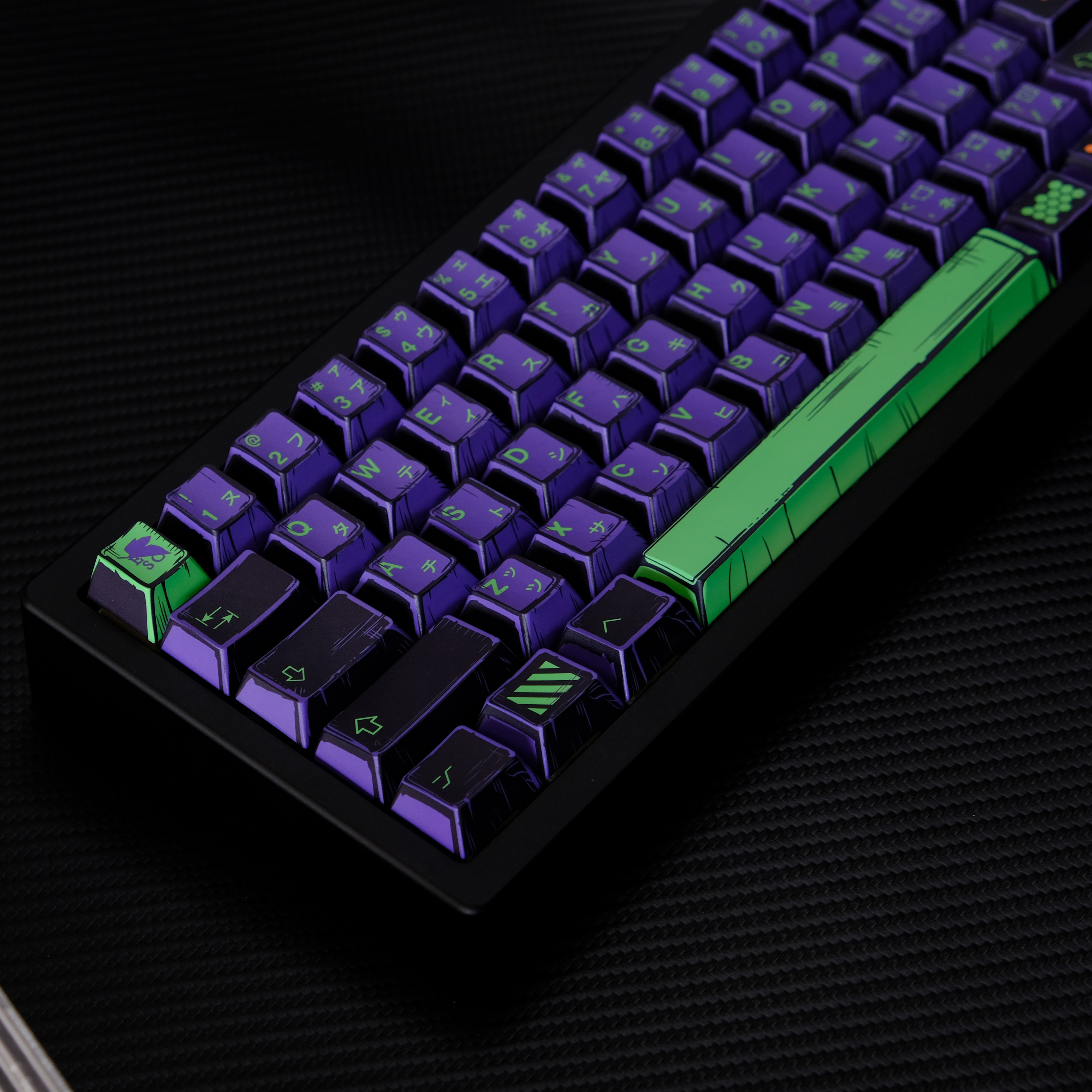 EVA 01 Mechanical keyboard Keycaps Cherry Profile PBT 78/151 Keys Dye-Sub Comic Style Keycaps For MX Switches Wooting ISO Layout