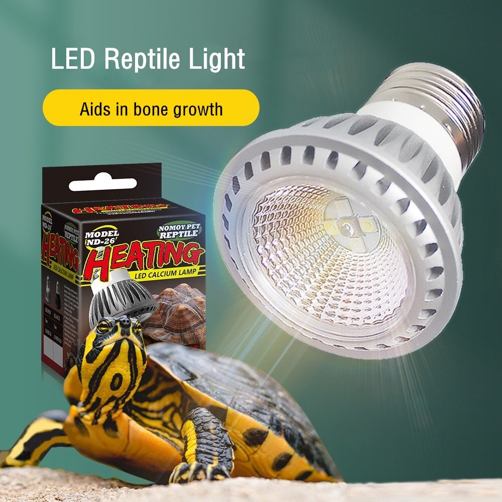 UVA UVB Led Reptile Light Turtle Basking Platform Full Spectrum Sun Lamp for Lizard Bearded Dragon Reptiles and Amphibians