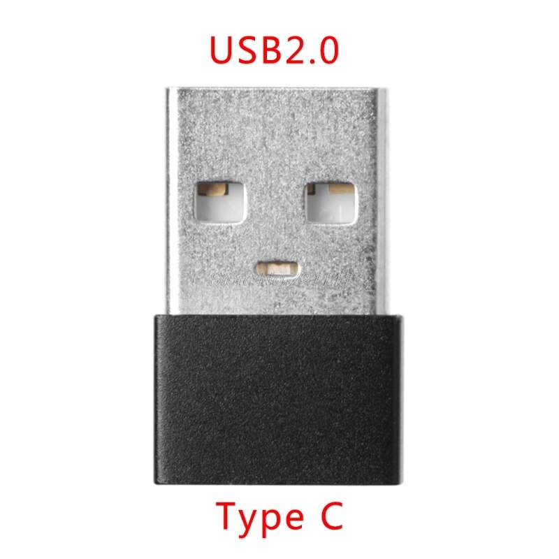 USB 2.0 Male to Type C USB 3.1 Female Converter Charging Adapter Data Transfer