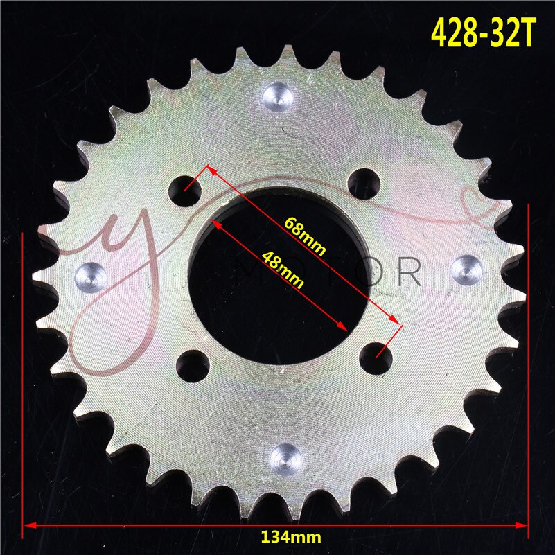 ATV UTV cf moto 110cc 150cc 250cc parts rear gear sprockets sprocket 25-48 tooth FOR 420/428 chain go kart karting quad bike