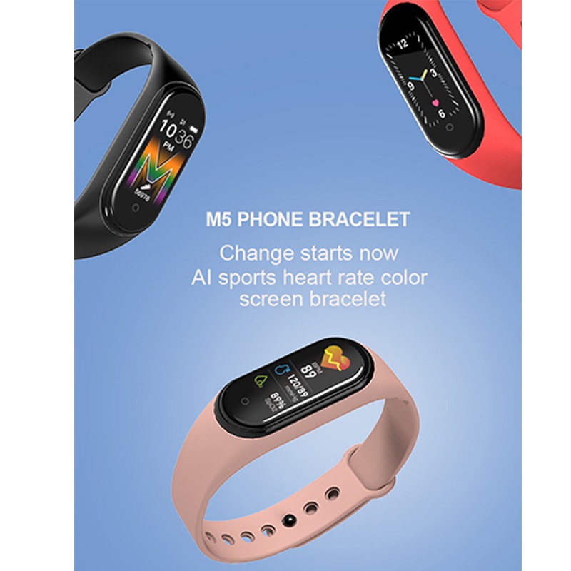 Svara telefon smart armband band klocka bästa fitness armband tracker smartband kvinnor män titta på armband smart armband