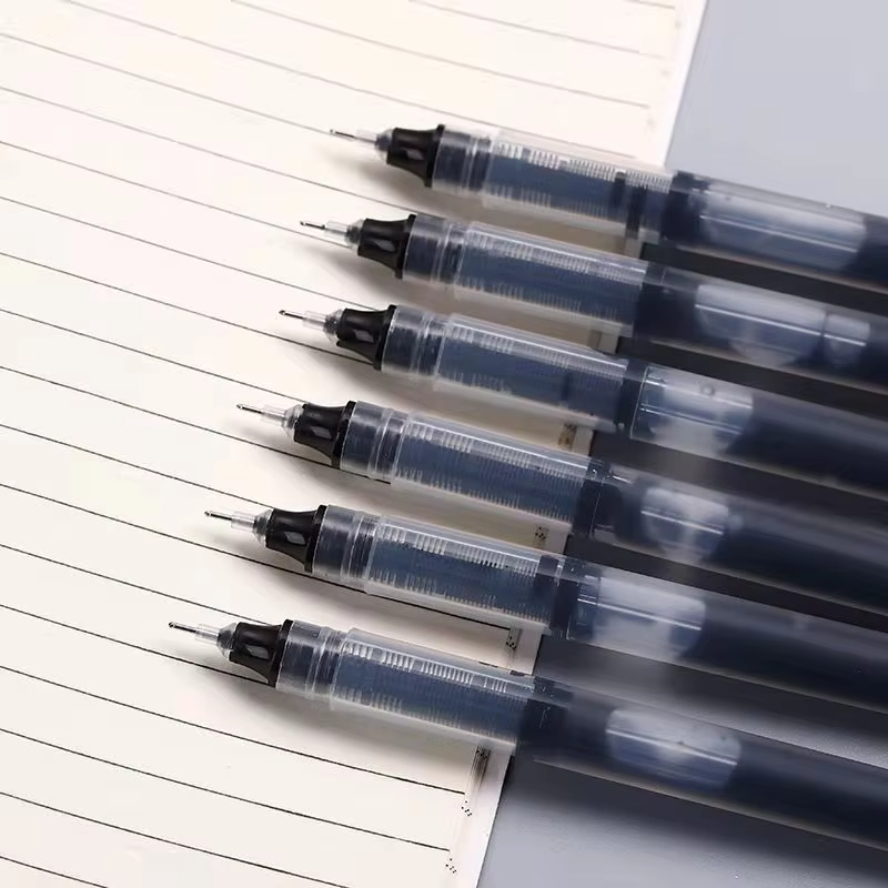 10Stck Prüfung Unterschrift Kugelschreiber 0,5mm Schwarz Blau Tinte Hohe Kapazität Gel Stifte Für Schreiben Schule Büro Schreibwaren