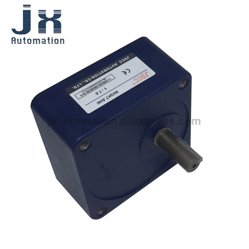 JSCC Rectangular Solid Gearbox 90GK7.5HK Gear Head Ratio 1:7.5