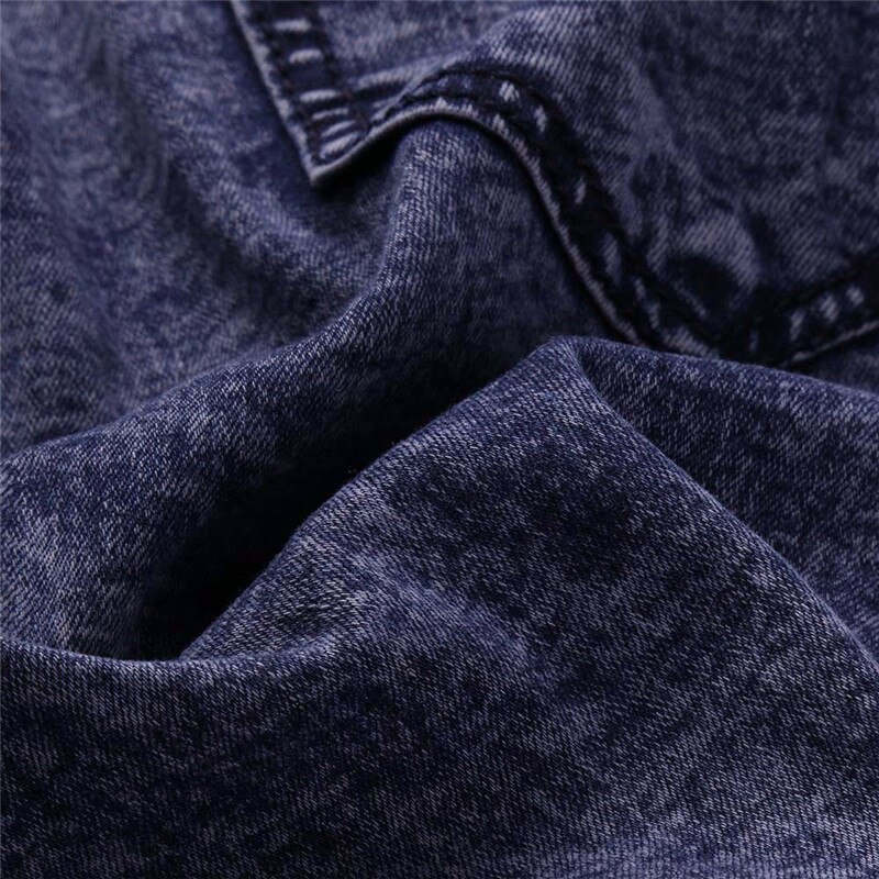 Heren Jeans Denim Pocket Broek Zomer Herfst Dunne Slanke Regular Fit Straight Jeans Elasticiteit Rekbare Mannelijke Mode grote maten