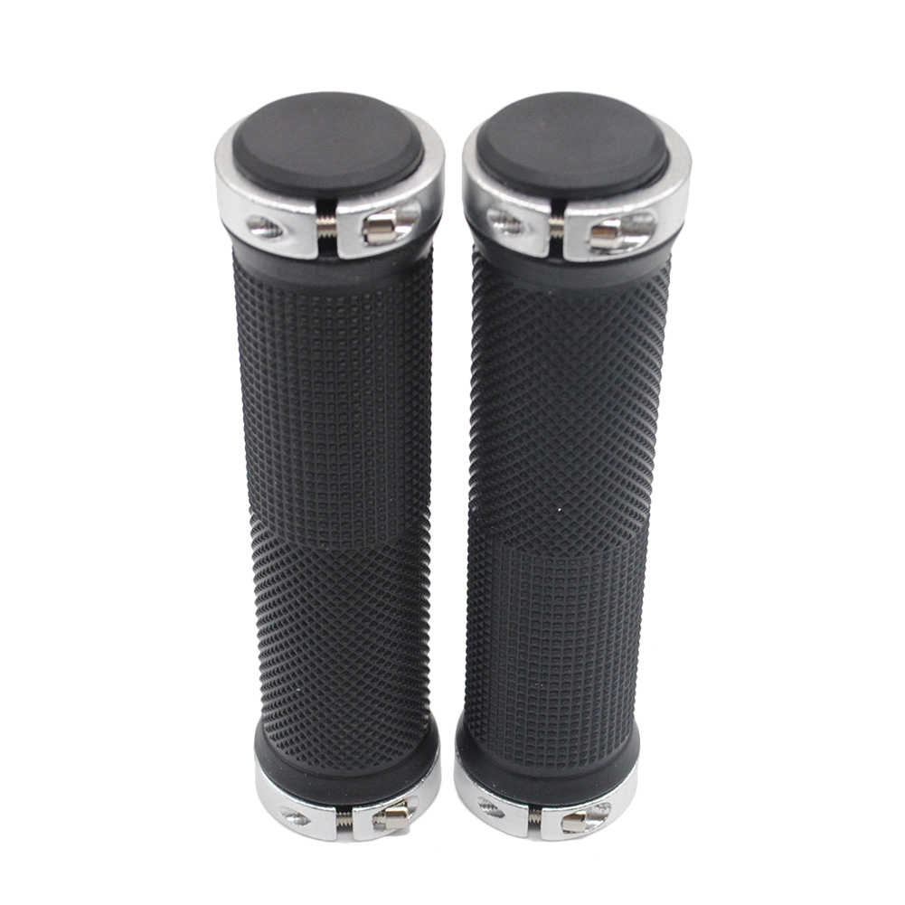 Lock-on Grips Fixed Gear Fixie Grips End knock off Mountain Bike Grips Rubber Lock On Handlebars