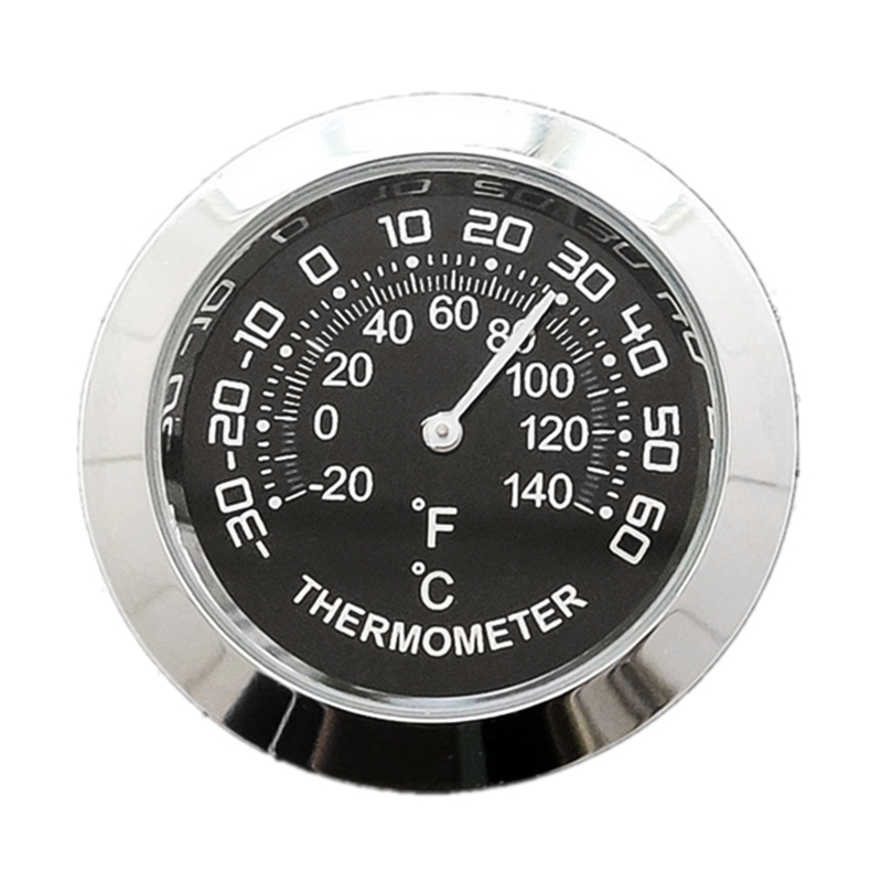 Mini Auto Dashboard Thermometer Mini Fahrzeug Thermometer Dekoration Runde Temperatur Gauge Feuchtigkeit Meter Auto Dekoration: Armee Grün
