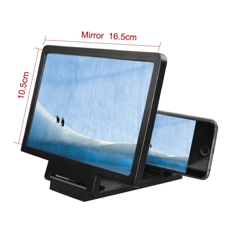 Rental 3D Screen Versterker Mobiele Telefoon Vergrootglas Hd Stand Voor Video Vouwen Screen Vergrote Ogen Bescherming Houder