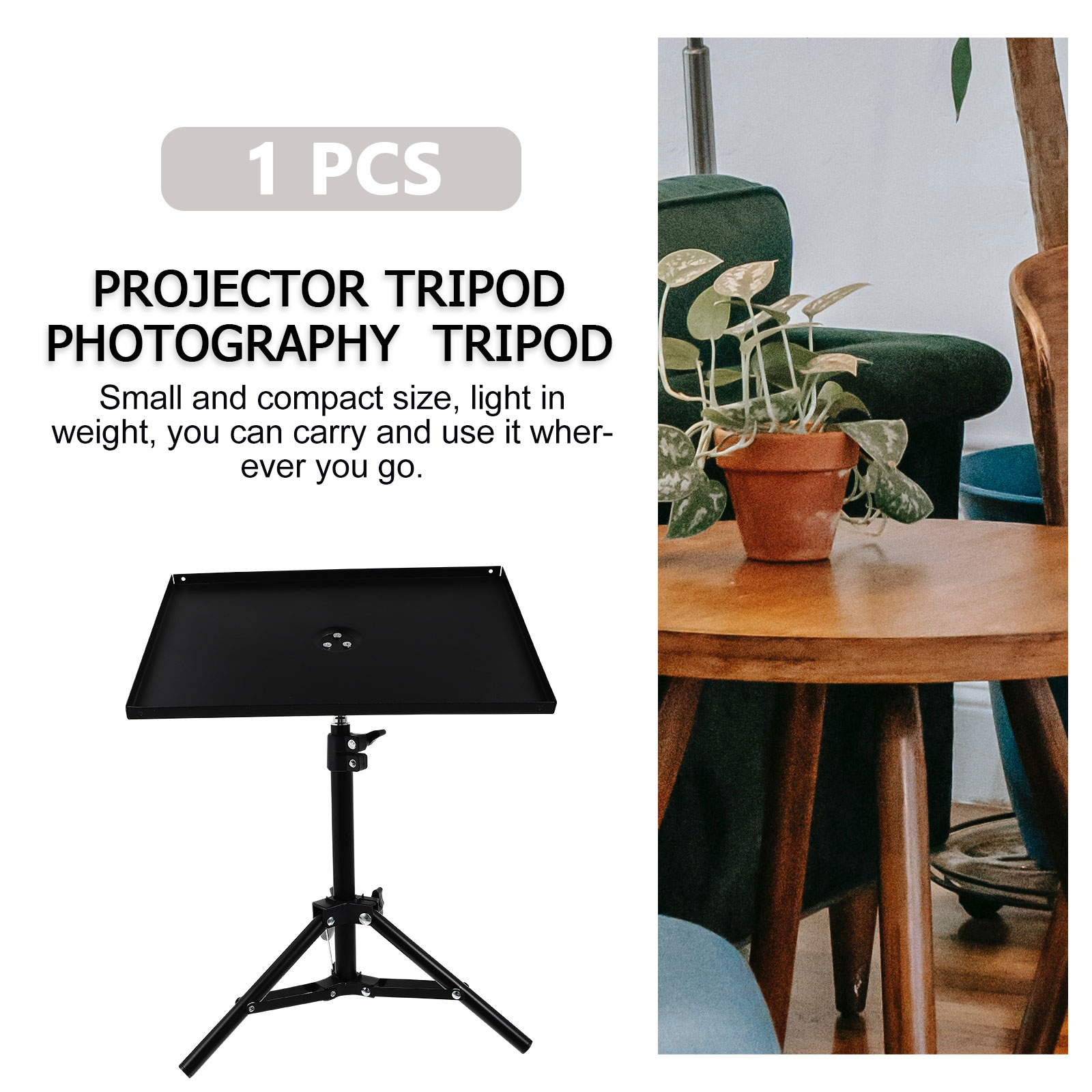 Laptop Tray Projector Tray Utility Shelf 1/4 Inch 3/8 Inch Phone Stand Tray