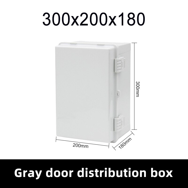 HS7 IP66 Outdoor Surface Mounted Transparent Electrical Base Junction Box Tower Buckle ABS Plastic Waterproof Distribution Box