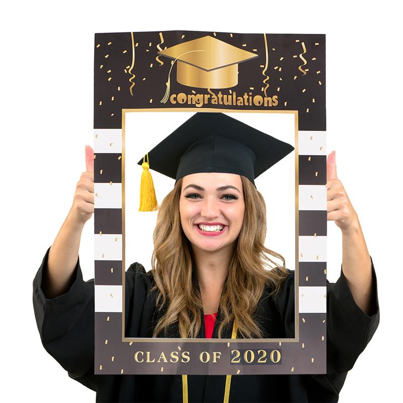 1pc Photo Frame Graduation Bachelor Cap Photography Picture Accessories Photo Frame Selfie Frame for Graduation