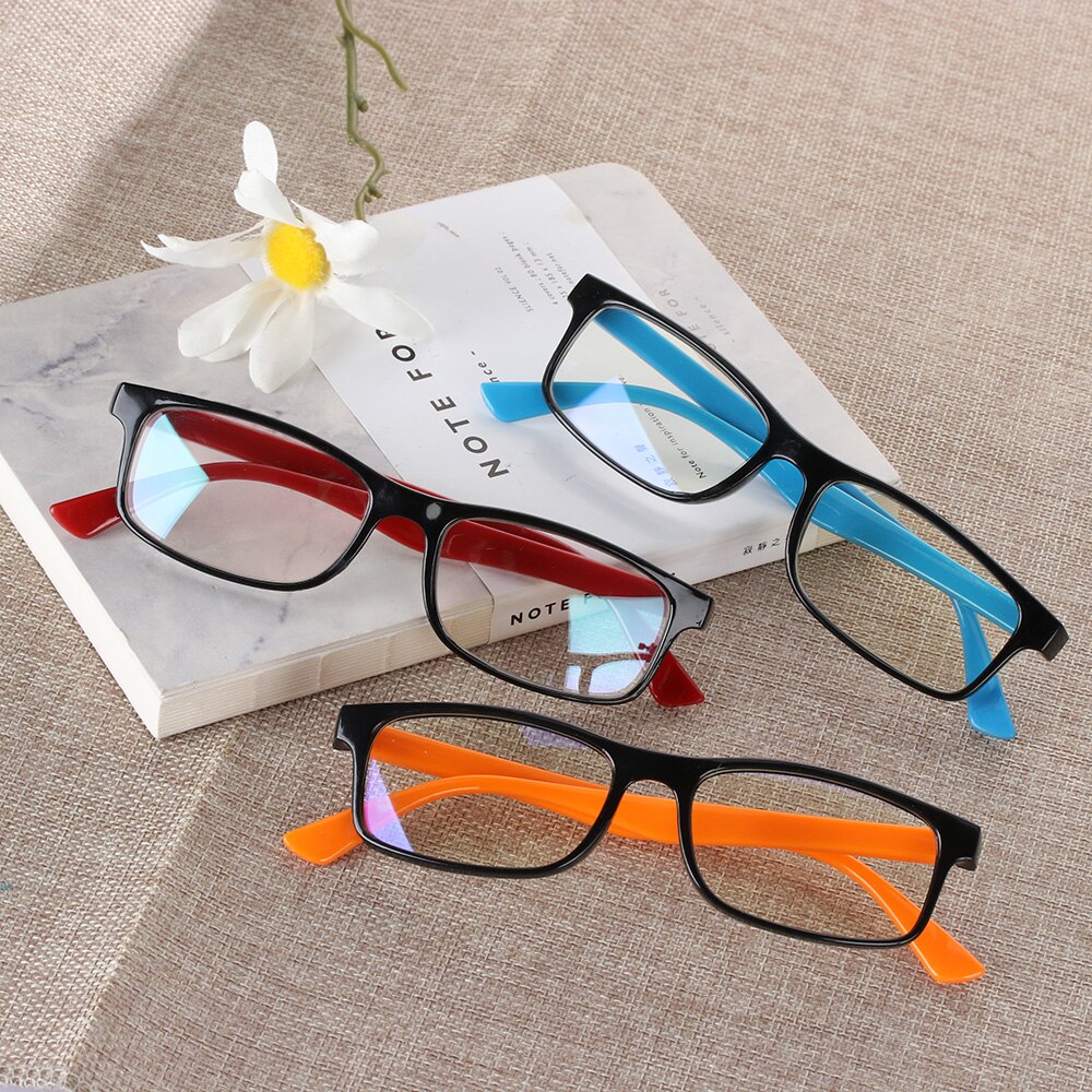 1pc anti-blå lys briller stråling blokerende briller computer beskyttelsesbriller anti-uv  uv400 flade spejl briller til mænd kvinder