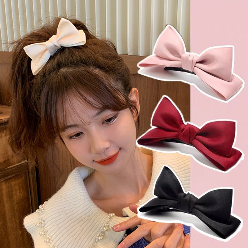 2 unids/lote lazo para el cabello para mujeres niñas horquilla Simple Top Clip para el cabello horquillas para mujer accesorios para el cabello