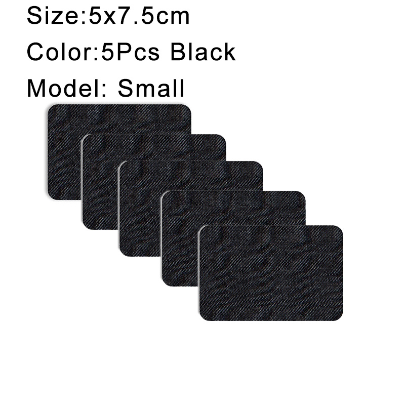 Parches vaqueros termoadhesivos de algodón, parche de reparación azul para bricolaje, reparación de ropa, decoración de chaqueta, 5 uds.: Cobre