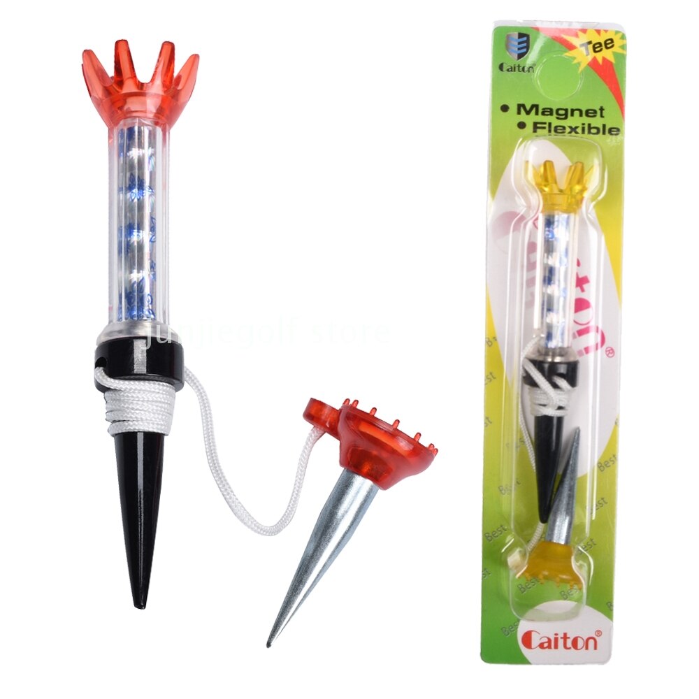 10pcs 80mm Golf Magnet tees Magnetic Step Down golf Tee Set with Anchor 8CM 3 Colors