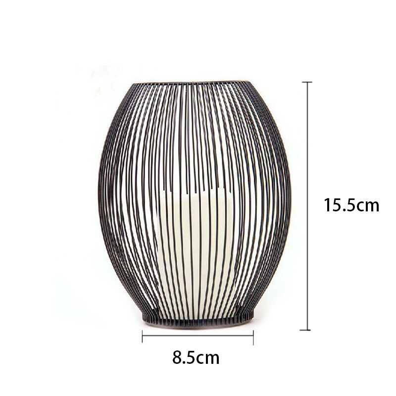 Metal Lantern Tea Light Votive Flame Candle Holders Romantic Home Hotel Decoration Ornaments Candlestick Home Decor