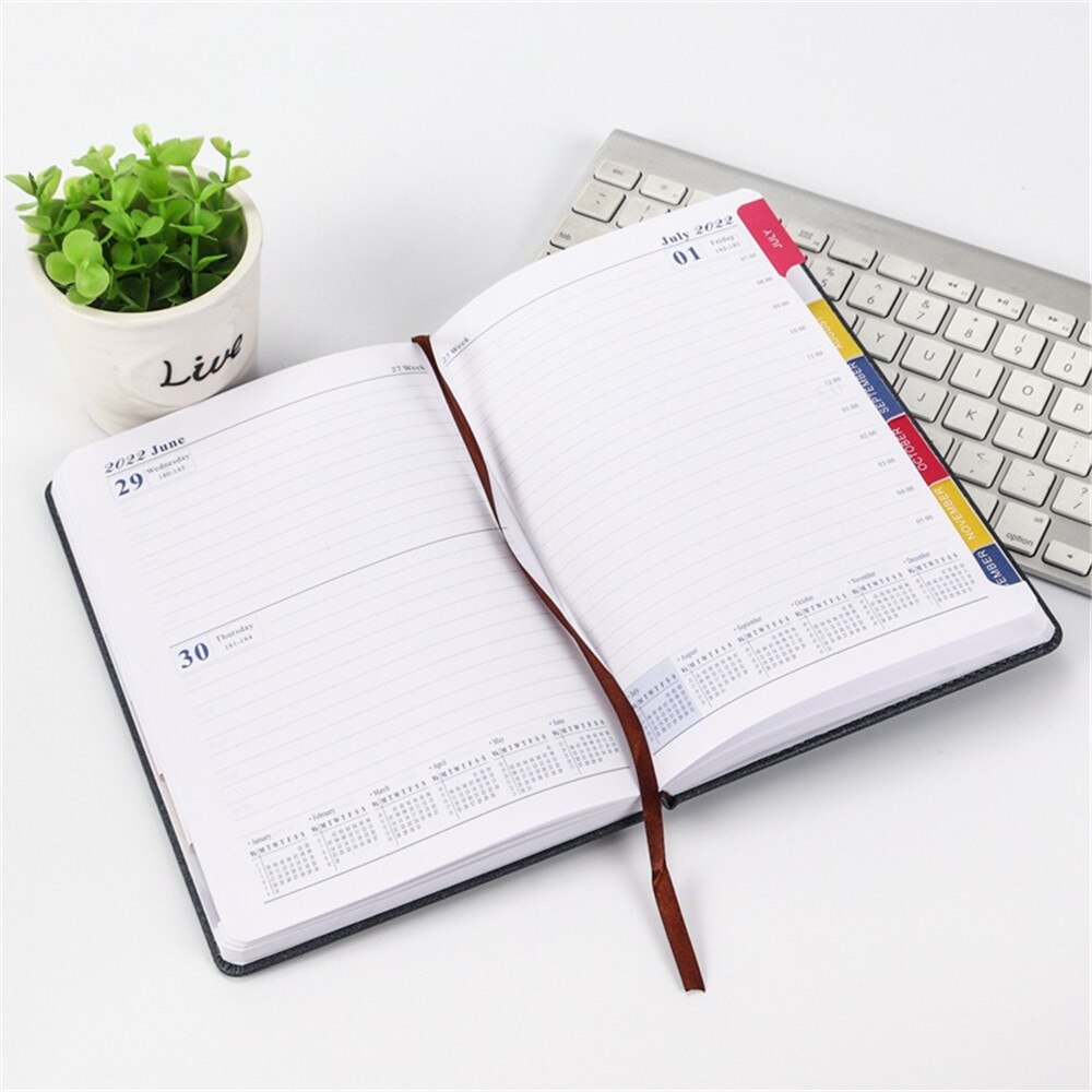 2022 A5 Planner Notebook Writing Notepads Planner Schedule Book Office Accessories Personal Diary Agendas Notebook