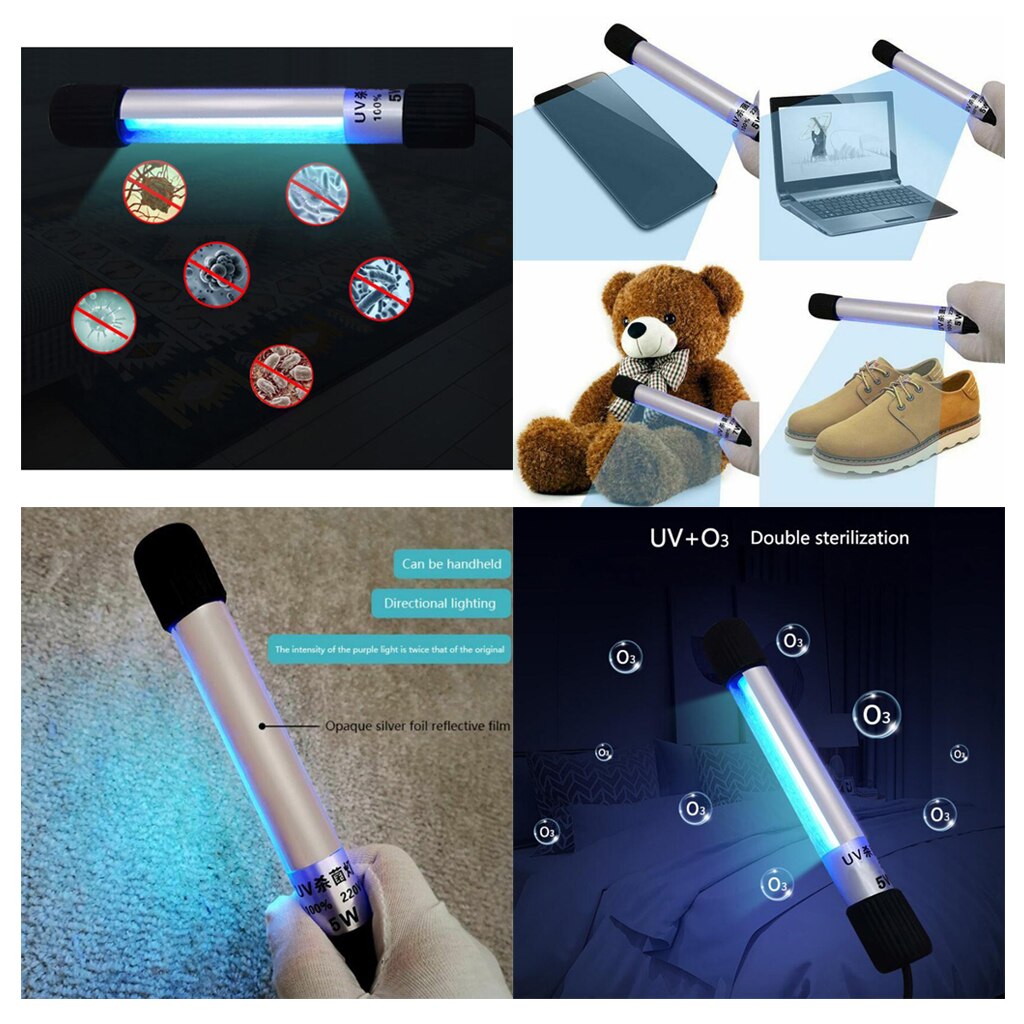 5w uvc ultrafiolett uv masker sterilisator lys bakteriedrepende sterilisering cfl ozon lampe pære for desinfisering bakteriedrep virus