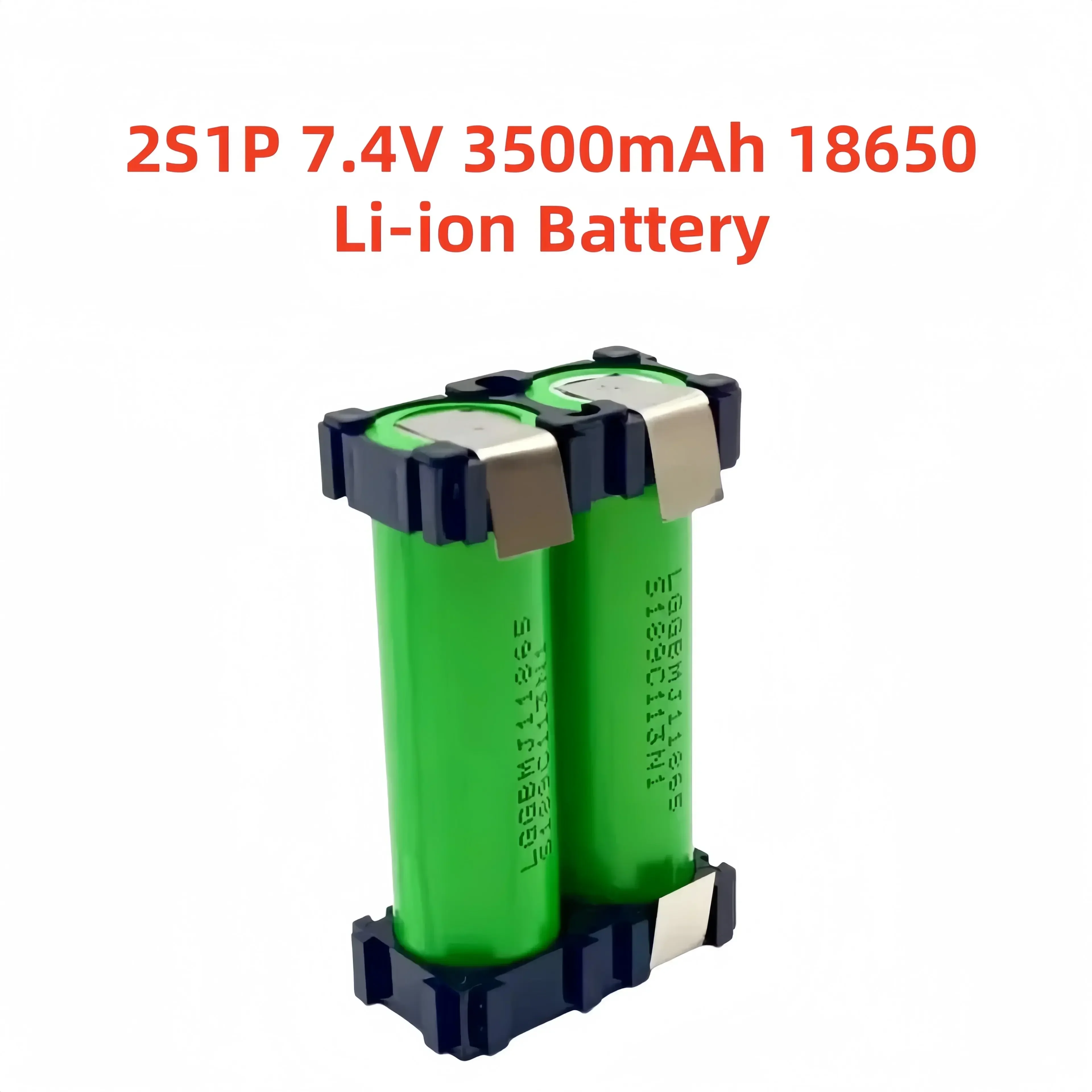 18650-MJ1 Lithium-Akku, maßgeschneiderter 7,4 V ~ 25,2 V 3500 mAh/7000 mAh Akku zum Schweißen von 2S1P-6S1P Akkus: Grün