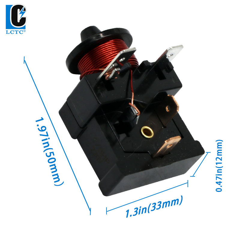 Lctc kylskåpskompressor startrelä för kylskåp 110v 220v hisne spänningskylningsrelä hammarstartare kortslutning drs