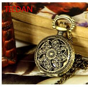 Zakhorloge - Vintage Brons Steampunk Quartz Ketting Hanger Klok