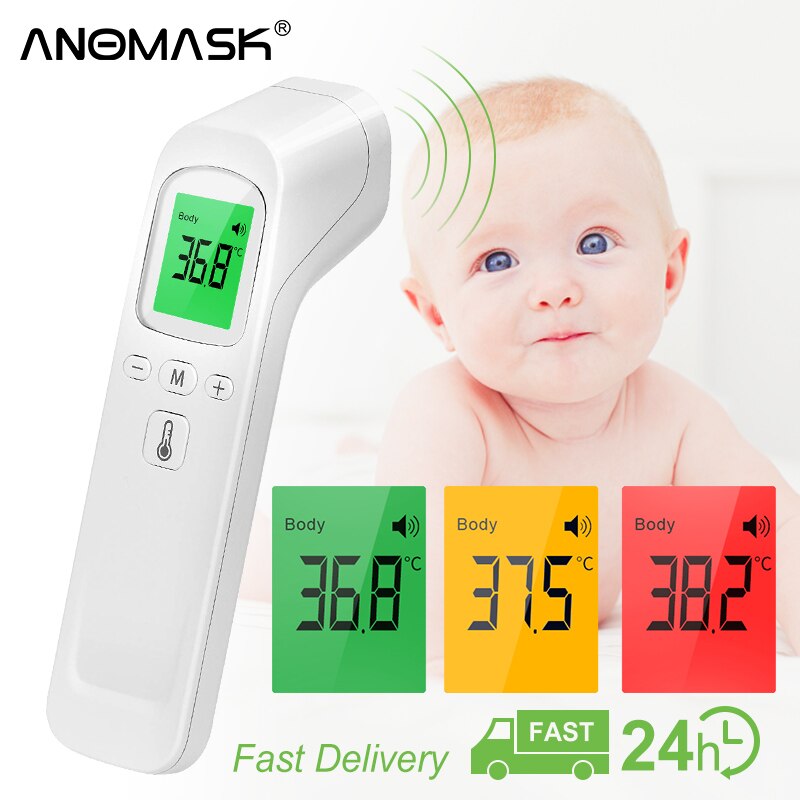 Digitale Infrarood Voorhoofd Thermometer Non-Contact Body Temperatuurmeting Digitale Thermometer Voor Volwassen Kind Baby