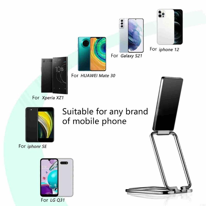 920l mobilholdere bordstativ til telefoner dobbeltring foldbar telefonstativ bordbeslag til tablet skrivebord