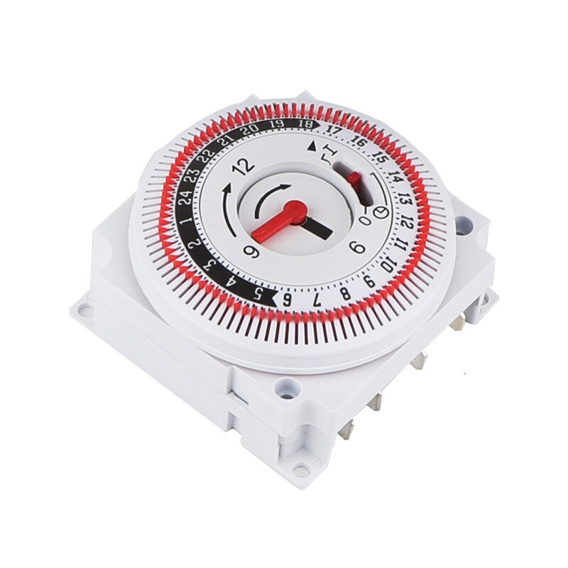 Temporizador mecánico de 250V, temporizador con recordatorio de tiempo, 15min, 24h, controlador de ahorro de energía, interruptor de sincronización Industrial