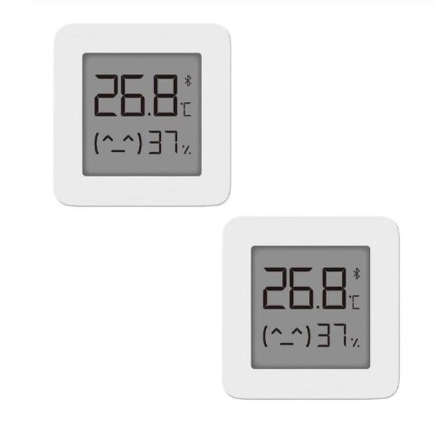 XIAOMI Mijia Bluetooth Digital Thermometer 2 kabellos Clever Temperatur Feuchtigkeit Sensor Hygrometer Arbeit mit Mijia App: 2Stck