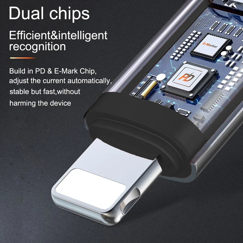 NNBILI PD30W Adapter USB typu C do ios dla iOS Konwerter męski na żeński typu C dla iPhone 14 13 12 11 Macbook Szybkie złącze