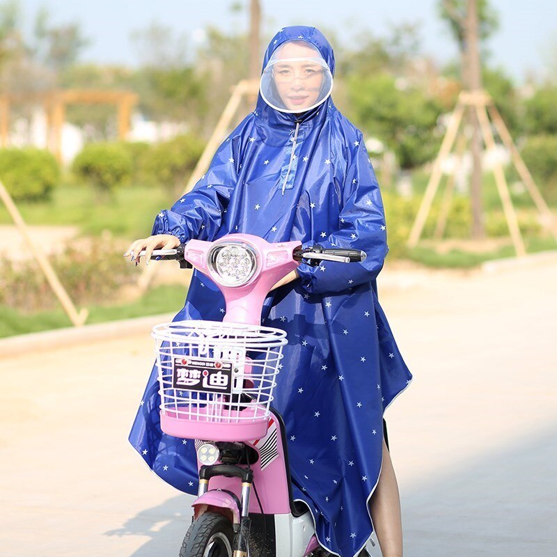 Waterproof Nylon Raincoat Women Plastic Hiking Outdoor Overall Ladies Hooded Raincoat Long Impermeable Ladies Rain Coat JJ60YY