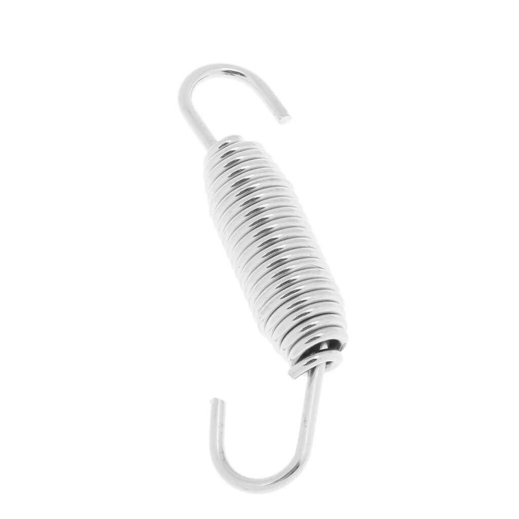 Motorcycle Bike Stainless Steel Exhaust Pipe Spring 2.24" Silencer Muffler