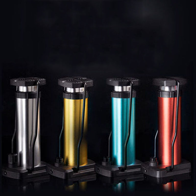 Fiets Pomp Mini Bike Floor Pomp Voet Activated Fiets Luchtpomp En Aluminium Draagbare Fietspomp Mountainbike Band