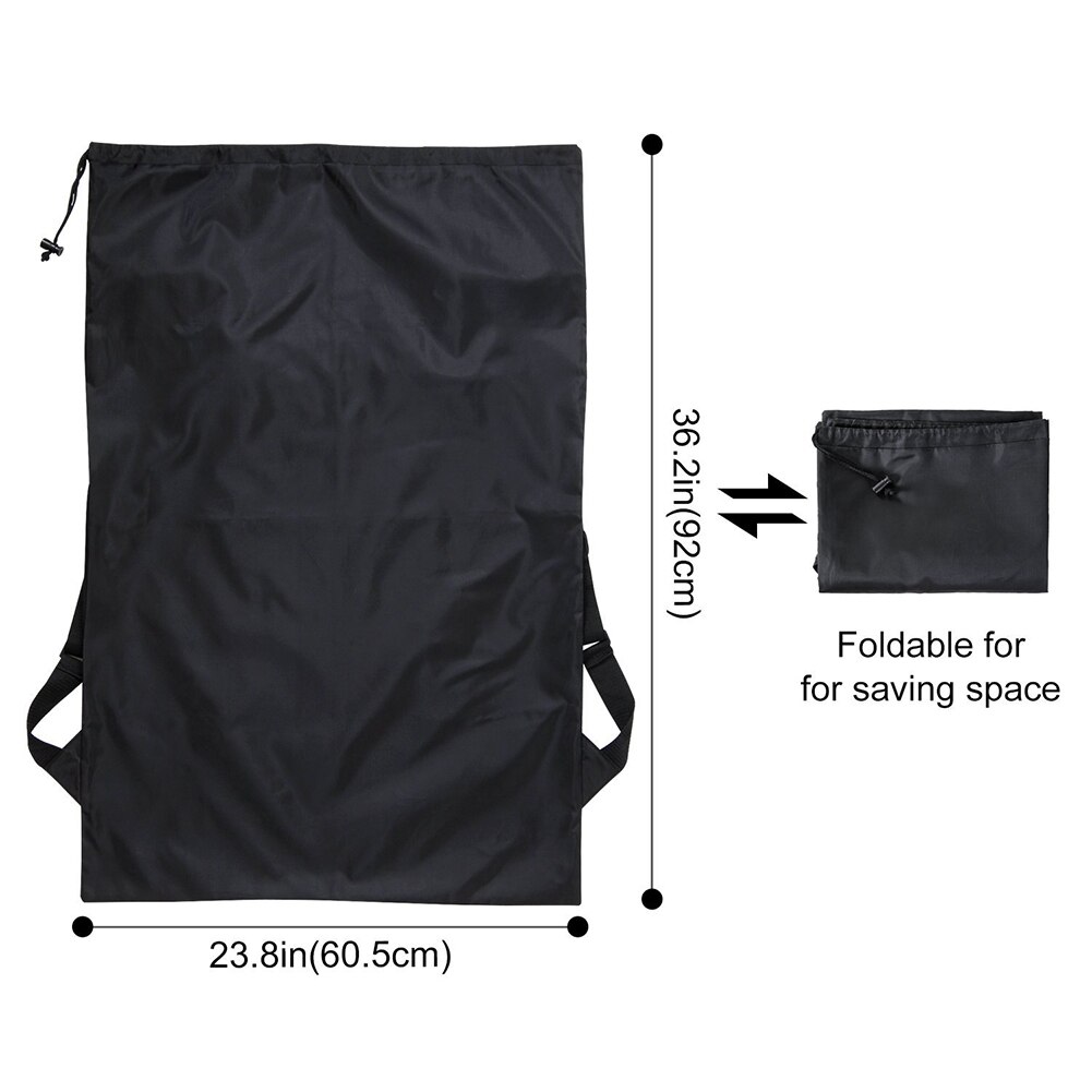 Large Laundry Bag Heavy Duty Polyester Washing Backpack with 2 Adjustable Shoulder Straps for School Camping