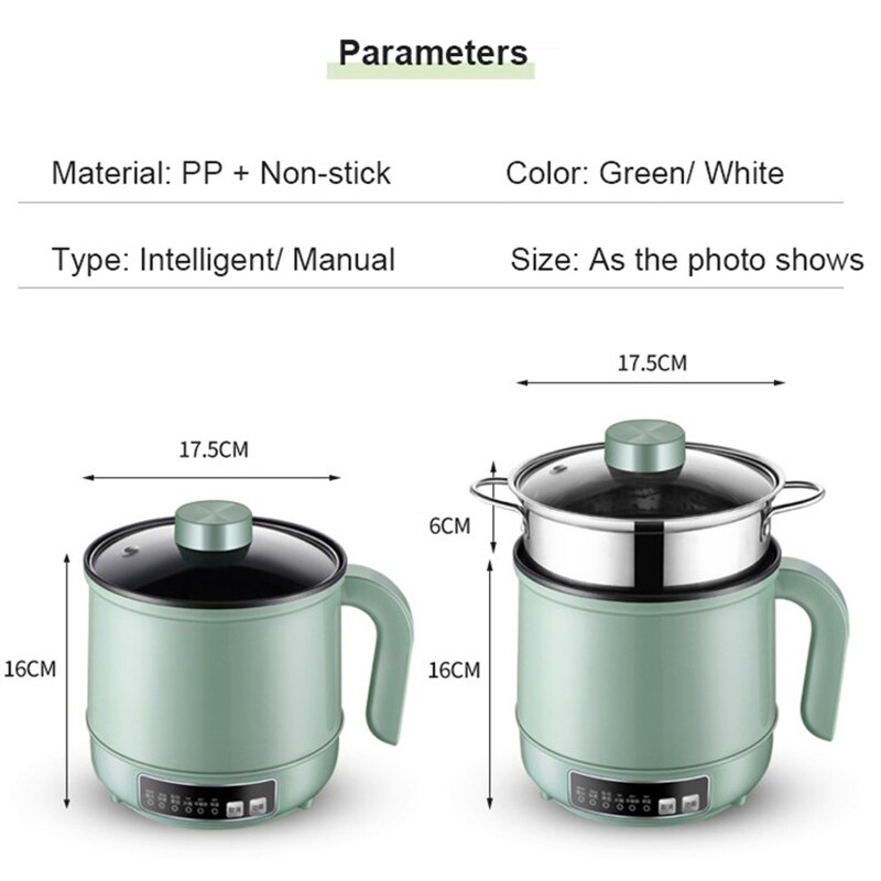 Household MultiCooker Electric Skillet Stainless Steel Rice Cooker Hotpot Noodles Soup Pot Eggs Food Steamer Heating Pan
