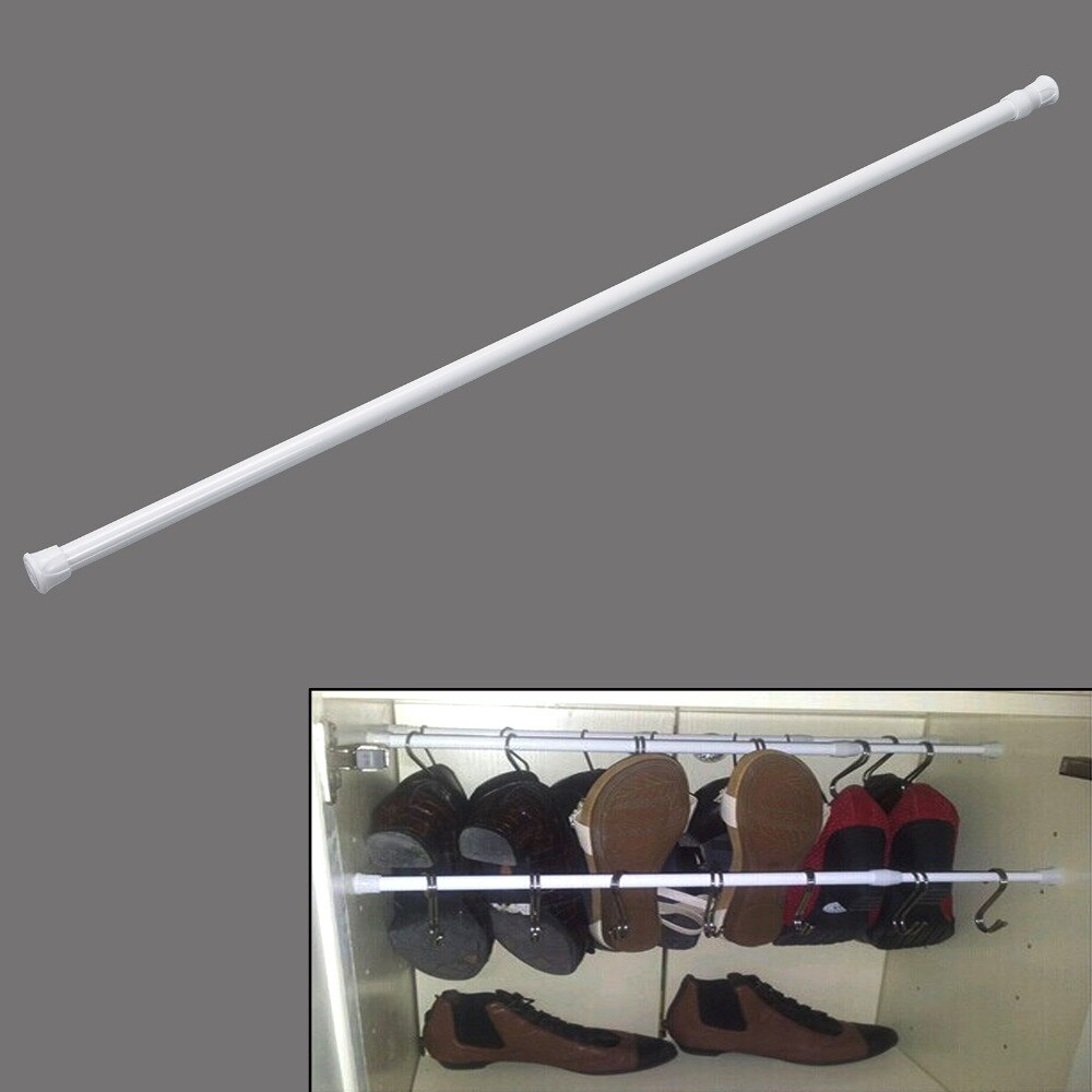 Barra telescópica de acero de alto carbono, herramienta de instalación multifunción para cortina, 55-90cm,