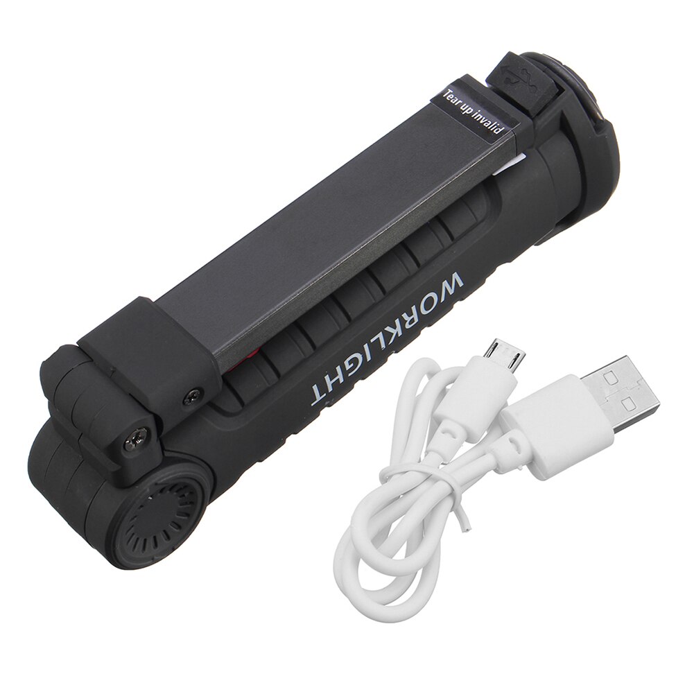 COB+LED Rechargeable Magnetic Torch Flexible Inspection Lamp Cordless Worklight